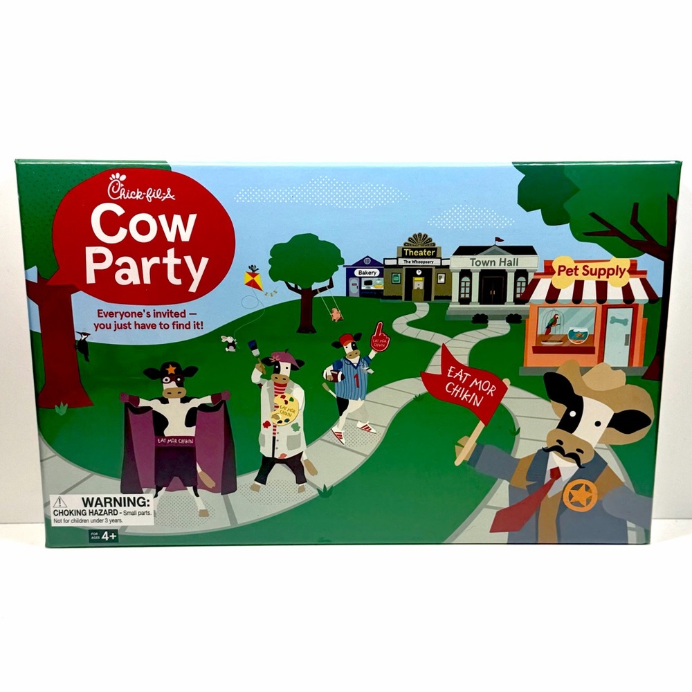 NEW Cow Party Chick-Fil-A Kids/Family Board Game Collectible 2023 Factory Sealed